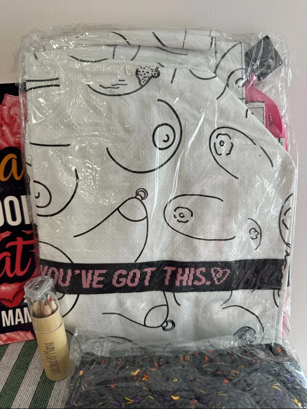 Latched Mama 'You've Got This' White Mom Gift Tote Bundle